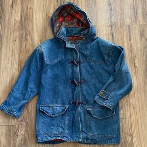 Vintage Denim toggle coat